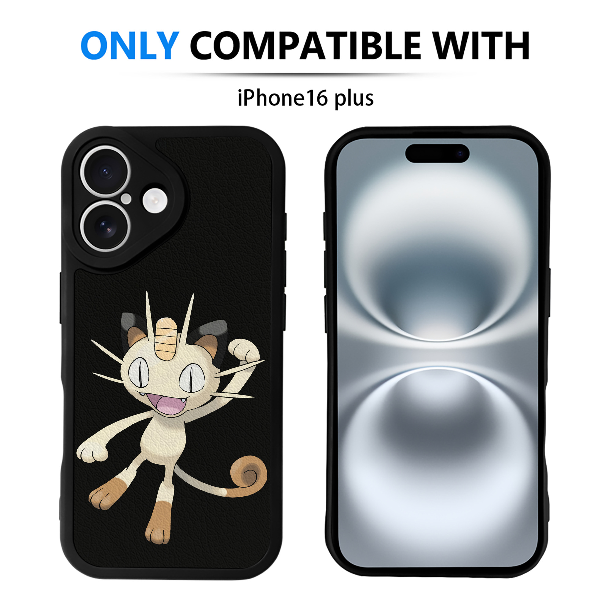 （画像用） ポケットモンスター Pokémon 【iPhone 16シリーズ対応】シリコンスマホケース（レザー調） 材質：シリコン